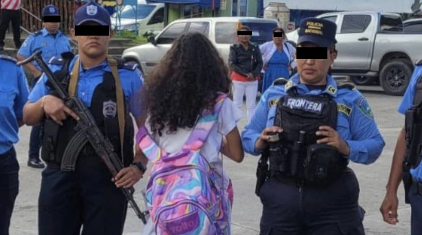 Adolescente nicaragüense de 16 años es localizada en Honduras por la Policía Nacional.