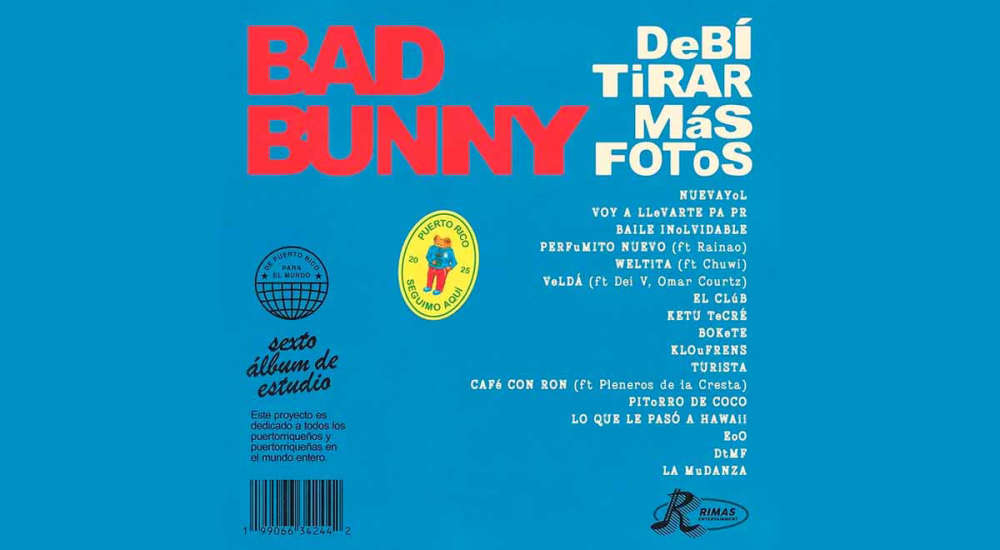 Bad Bunny encabeza las nominaciones de los Latin Grammy Awards 2025.